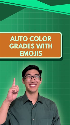 Grant Huang on Instagram: "just comment “AUTOMATE” below and I’ll DM you the link to save your spot in my FREE Excel x AI Class ⤵️ If you liked this tip on auto-coloring grades with emojis using Custom Format, just wait until you see what’s next. I’m teaching a free class on The Secret AI Trick that instantly builds Excel dashboards — and saves 12+ hours every week. Don’t miss it — just comment “AUTOMATE” below to grab your free seat! ⤵️ #excel #exceltips #exceltraining #exceltricks #microsoftex