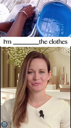 Talking About Laundry in English - Everyday Action Verbs In this video, learn how to talk about laundry in English with essential everyday action verbs! From soaking and scrubbing to rinsing, wringing, hanging, ironing, and folding, we’ll guide you through the most common verbs used when doing laundry. Whether you're practicing English for daily conversations or expanding your vocabulary, this quick and easy lesson is perfect for you. Watch now to improve your English and start using these verbs