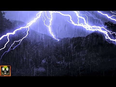 Thunderstorm with Rain Sounds, Lightning Effects and Loud Claps of Thunder to Sleep, Study, Relax