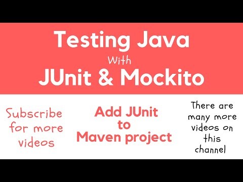 Add JUnit support To Java Maven Project