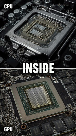 CPU vs GPU 😳 What’s Actually Inside?