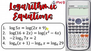 12K views · 907 reactions | Grade 11 - General Mathematics How to solve logarithmic equations using a calculator | Prof D | Facebook