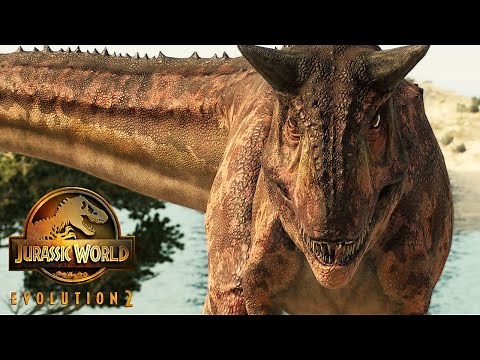 Carnotaurus in the SAVANNA - Jurassic World Evolution 2 [4K]
