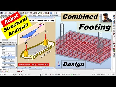 Combined Footing Design by Robot Structural Analysis Professional 2021