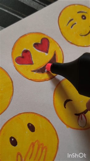 Handmade Emojis: Which one is your mood? 😍😮#shorts#viral#viralshorts#DIYStickers#Emoji#Crafts#diy