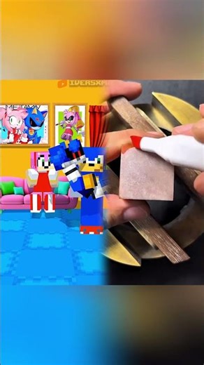 SONIC RESCATA A AMY ROSE 🥰 #sonic #minecraft #animation