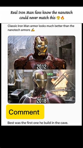 Real Iron Man fans know the nanotech could never match this 😤🔥