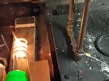 Lamp explodes in electric safety test during products investigation