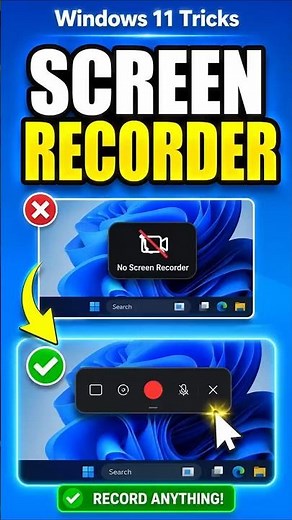 Windows Built-in Recorder 🚀 #shorts