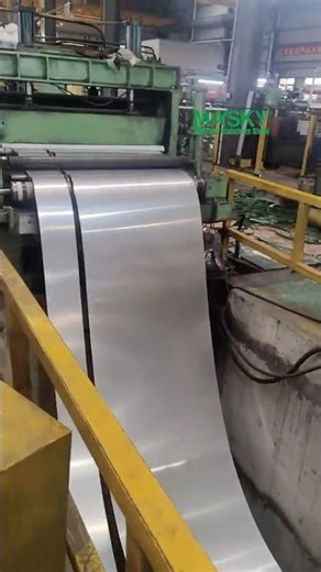 Slitting process for stainless steel coils