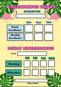 8K views · 16 reactions | #ClassroomDisplay #ClassroomPoster Attendance Chart Daily Attendance | Teacher ARA | Facebook