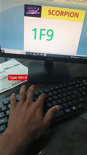 Short Cut key Scorpion in ms word ☝ #computer #motivation #shorts #education #viral