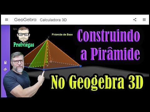 💻 CONSTRUÇÃO DA PIRÂMIDE DE BASE QUADRADA COM GEOGEBRA 3D ONLINE 💻PROFESSOR VIÉGAS