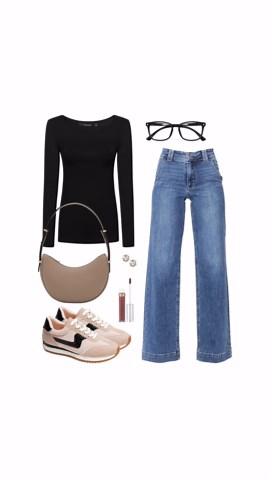 Throw on some classic jeans and tops for that cute look