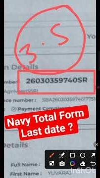 Navy SSR MR Bharti 2026 🚢 | Total Form Kitne Bhare ? Last Date ❗ New Update Full Details