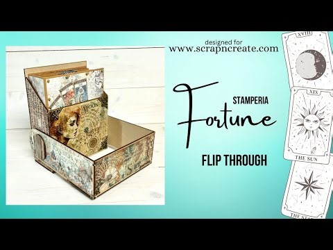 Stamperia Fortune Mini Album Flip Through