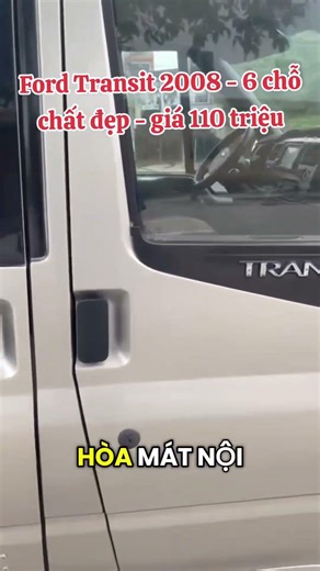 Ford Transit 2008 tải Van 6 chỗ 110 triệu