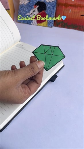 Easiest Bookmark💎#diy #bookmark #diamond #craft #artshorts #diycrafts #ytshorts