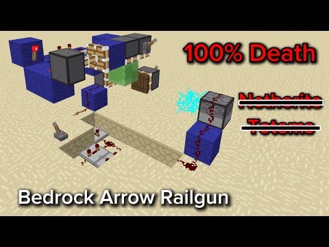 Minecraft Bedrock Wind Charge Railgun V2