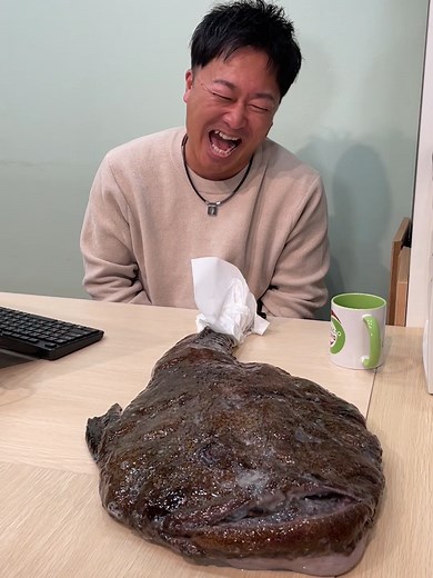 アンコウを使った社長の特製鍋料理