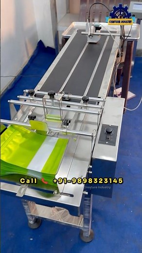 High-Speed Pouch Printing Machine | Stacker Printer With Conveyor | Mrp date, Expiry, Mfd #ytshort