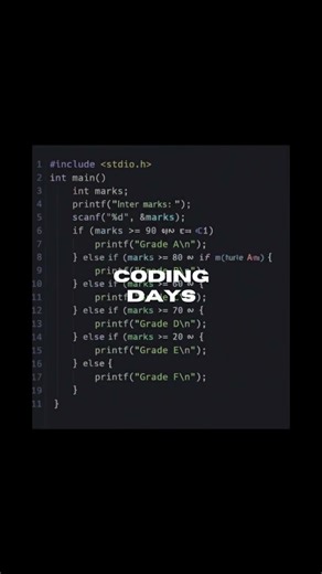 "Marks bolega, grade khud mil jayega 😎""Input marks, get smart grade output 🎯#coding
