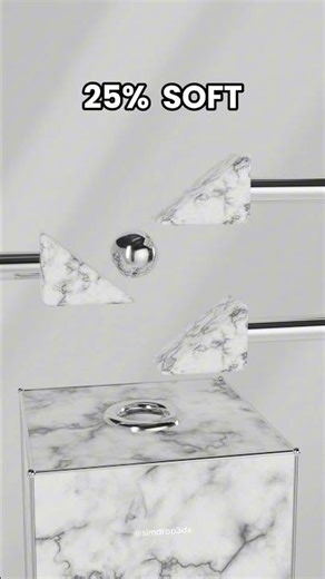 0% vs 100% : Satisfying Sphere Soft Body Physics Falling On Three Triangles