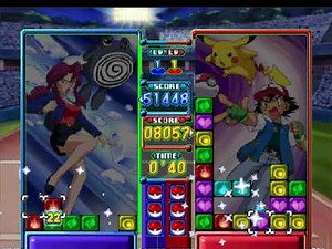 Pokémon Puzzle League - 71,889 Score w/Poliwhirl - 2P Time Zone