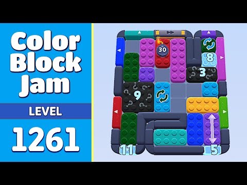 Color Block Jam Level 1261 (1262) | Every Puzzle Solved! 🎯