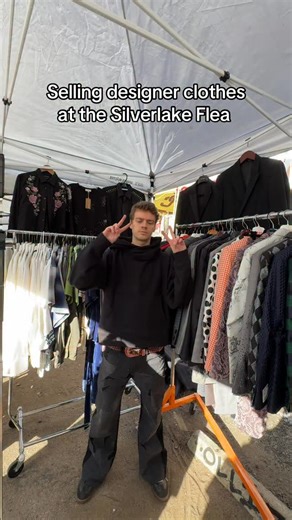 Dawson on Instagram: "Selling vintage and designer clothing at the silverlake flea today. Come by and say whats up!!"