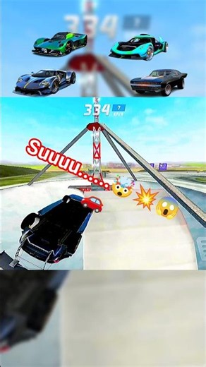 🚀 Super Car vs Airport Mega Ramp Challenge | Nitro Boost⚡ #gaming #carjump #megaramp #carchallenge l