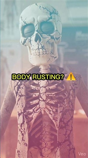 Simulation: Oxidative Stress (Rusting).⚙️📉#VitaminE #OxidativeStress #AntiAging#CellHealth #Medical#