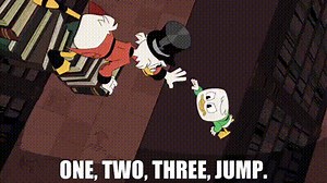 One, two, three, jump.