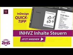 Inhaltsverzeichnis Inhalte Steuern – InDesign QUICK-TIPP