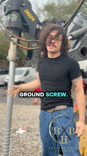 Professor Steel explaining what equipment to install ground screws