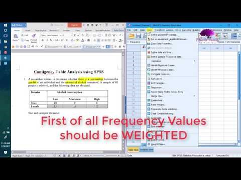 Contigency Tables in SPSS - Categorical Data Analysis