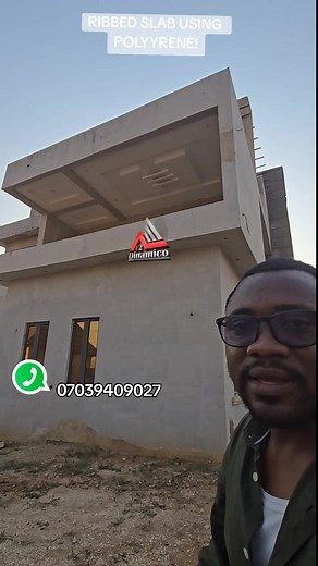 Ribbed Slab Construction with Polystyrene Guide