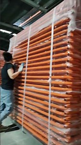Massive Stock: Orange Crowd Control Barriers - 10,000+ Units Ready to Ship | DB Fencing Factory