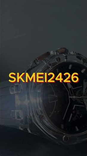 SKMEI Transparent Luxury Watch ⌚ | Stylish Skeleton Design #Shorts