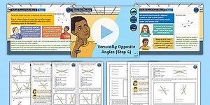 Year 6 Diving into Mastery: Step 3 Vertically Opposite Angles Teaching Pack