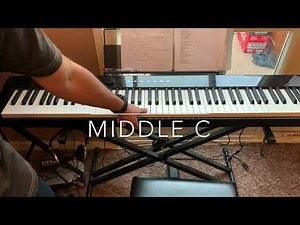 Finding Middle C And How To Put Stickers On Your Digital Piano