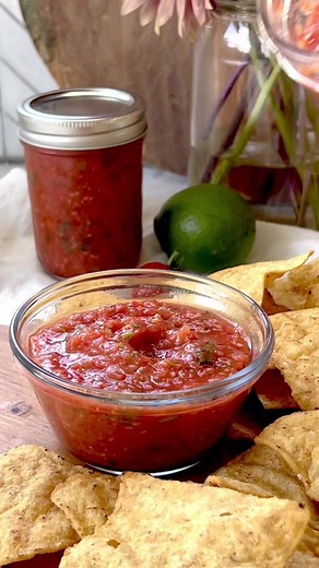 I have so many cherry tomatoes right now! So I made Roasted Cherry Tomato salsa! #salsa #roastedtomatoes #homemadefood #homemaderecipes #tomatoes #cherrytomato #tomatoesoftiktok #grandrapids #grandrapidsmichigan