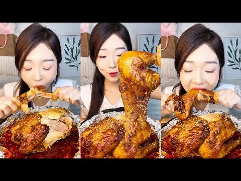 I Ate ONE Whole Chicken in One Sitting ! | Mukbang Challenge😱 chicken eating challenge video mukbang