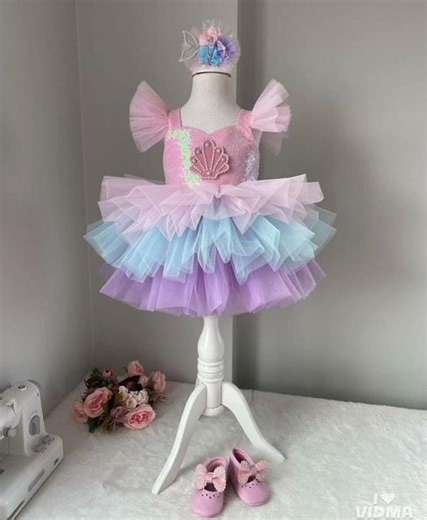*CUTE KIDS PARTY WEAR MERMAID DRESS*.....