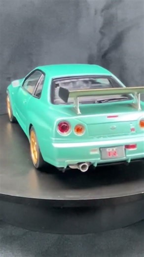 1/24 tamiya Nissan skyline painted in green stuff world emerald getaway paint #tamiya