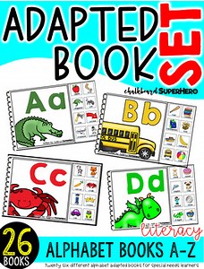 Alphabet Adapted Book Set {26 books included}