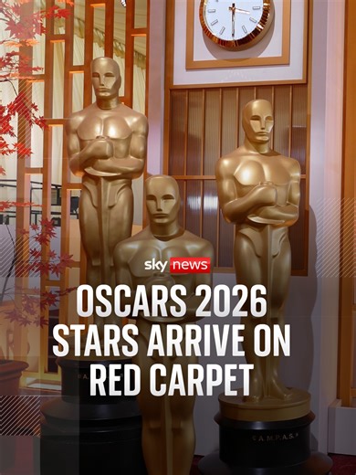 Hollywood's biggest stars are arriving on the red carpet ahead of this year's Academy Awards. Sky's arts and entertainment correspondent @Katie Spencer reports from Los Angeles. #SkyNews #AcademyAwards #Oscars
