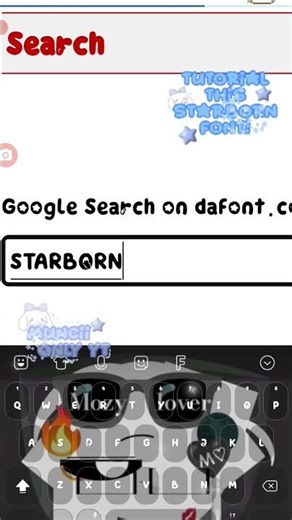 tutorial starborn font! ||GOOGLE #tutorial #starborn
