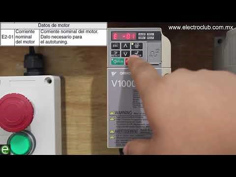 Setting up and starting an Omron V1000 VFD Option 2) Manual configuration