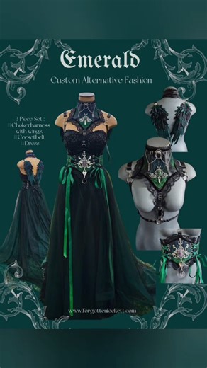 78K views · 15K reactions | ✨ Custom gowns for all sizes ✨ Handmade alternative fashion — perfect for your next ritual, festival, or frolic through the hills of Arcadia ️ #AlternativeFashion #CustomGown #SlowFashion #FantasyStyle #HandmadeWithLove #sleeptokenworship #sewing #smallbusinessissues | Forgotten lockett | Facebook